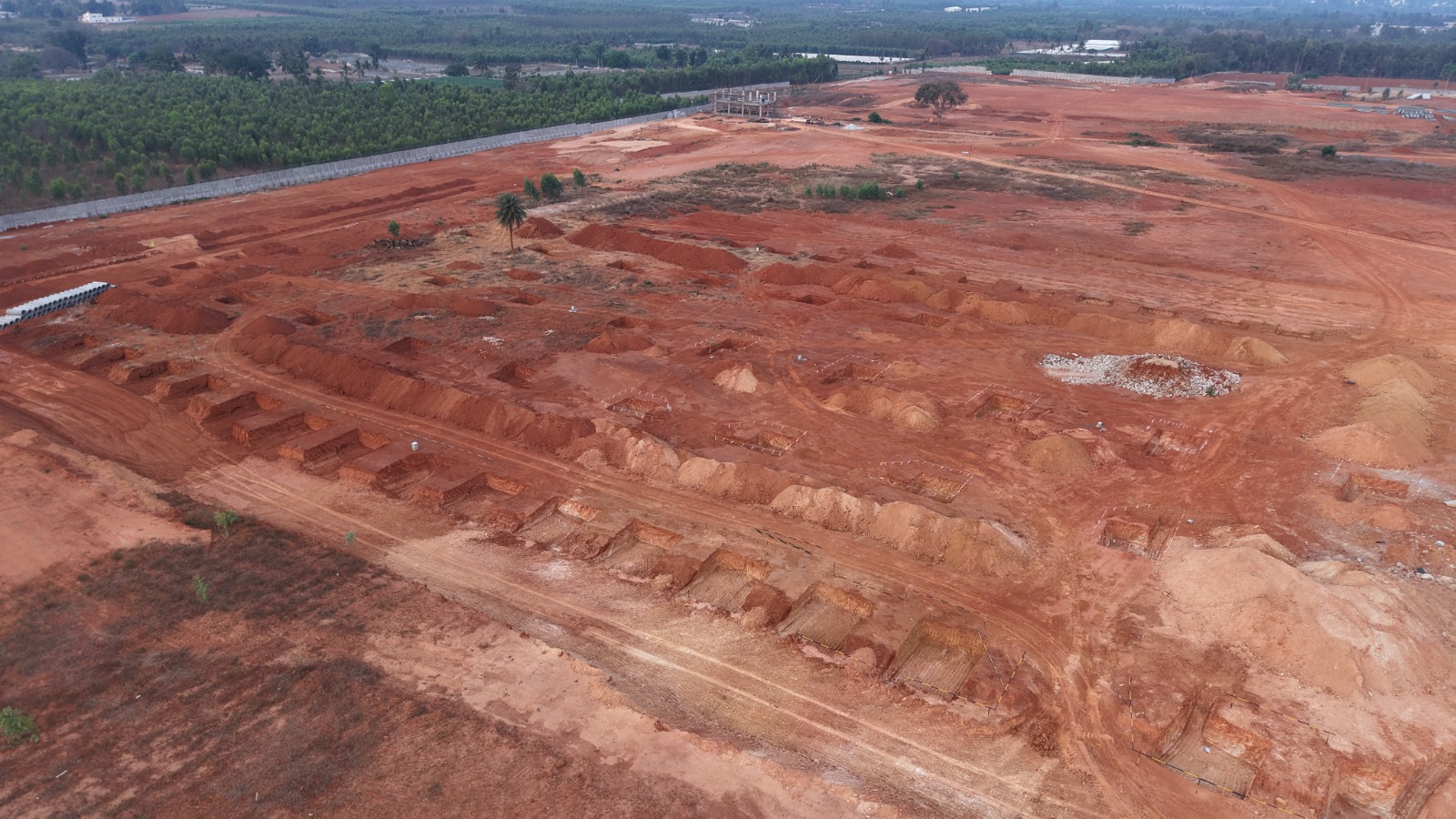 Land Development Earthwork with Road