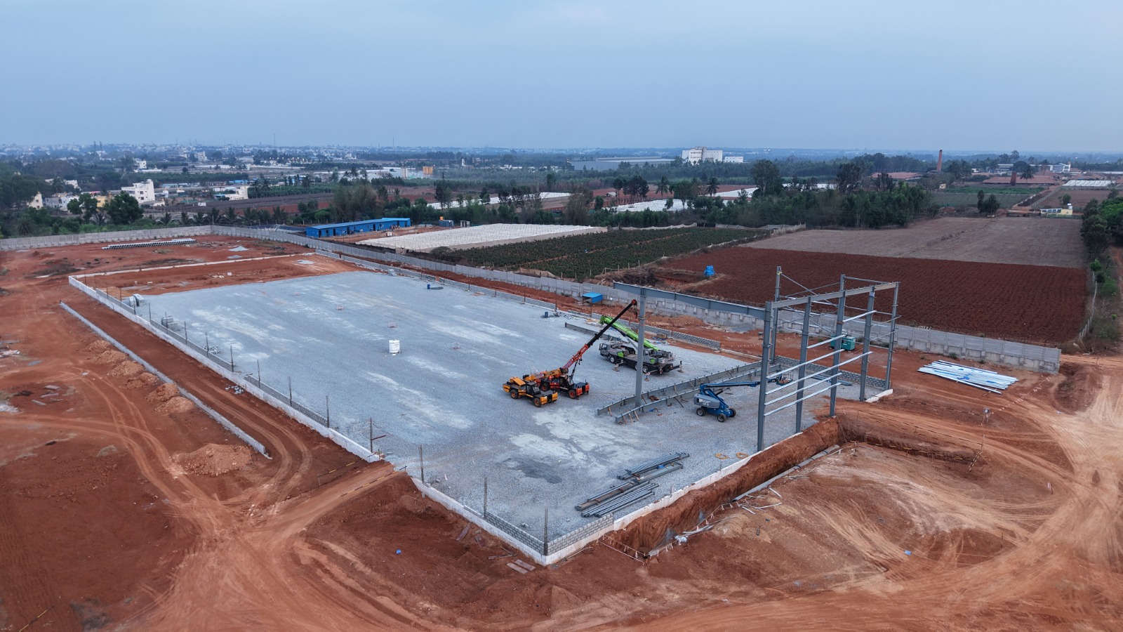 Completed Slab with Cranes